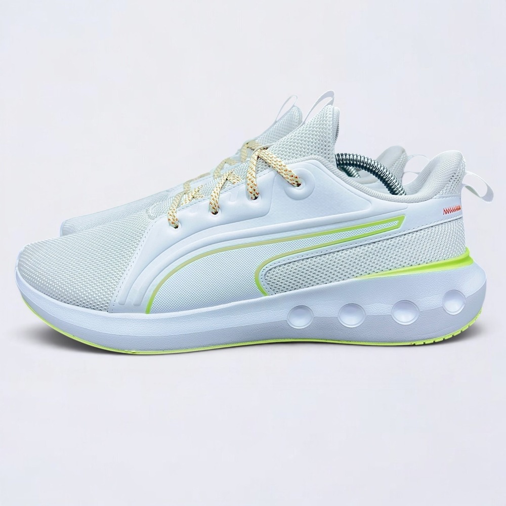 PUMA Men's Softride Carson ML Shoes Sneakers Size 11 White Fizzy Apple 311272-01